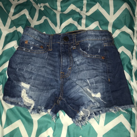 High waisted jean shorts - Picture 2 of 2